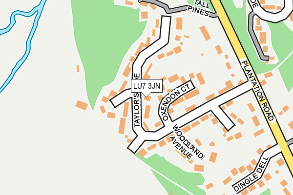 LU7 3JN map - OS OpenMap – Local (Ordnance Survey)