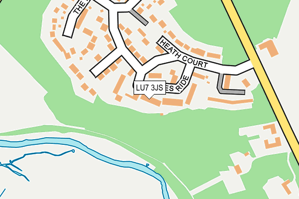 LU7 3JS map - OS OpenMap – Local (Ordnance Survey)