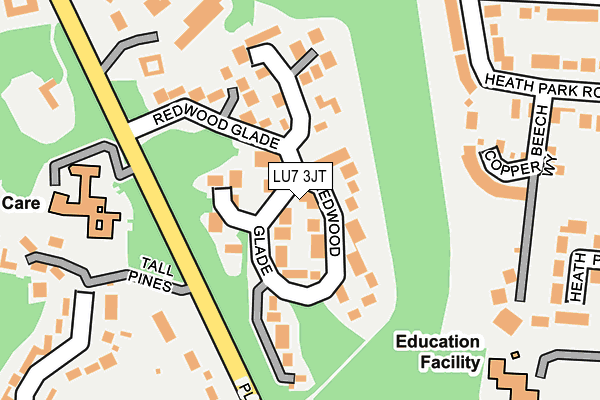 LU7 3JT map - OS OpenMap – Local (Ordnance Survey)