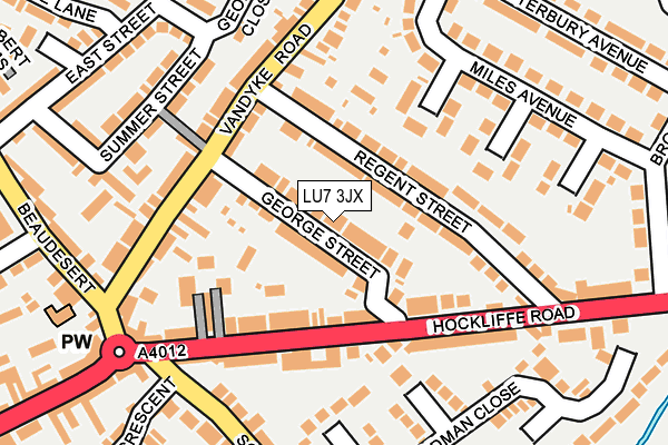 LU7 3JX map - OS OpenMap – Local (Ordnance Survey)