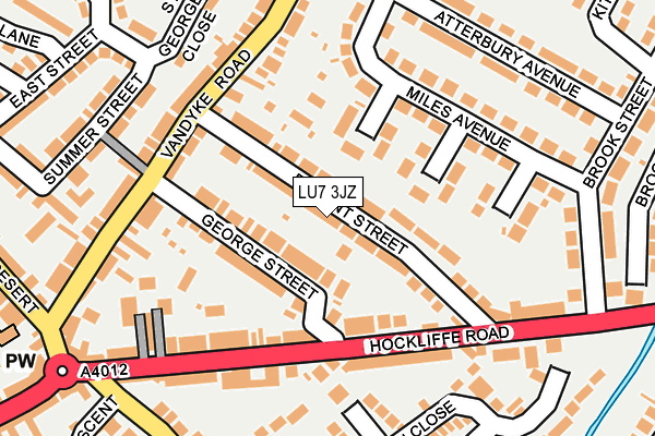 LU7 3JZ map - OS OpenMap – Local (Ordnance Survey)