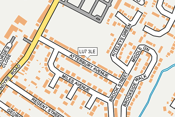 LU7 3LE map - OS OpenMap – Local (Ordnance Survey)