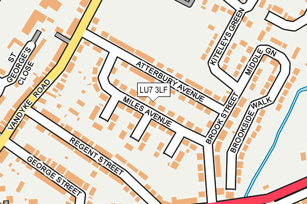 LU7 3LF map - OS OpenMap – Local (Ordnance Survey)