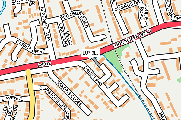 LU7 3LJ map - OS OpenMap – Local (Ordnance Survey)