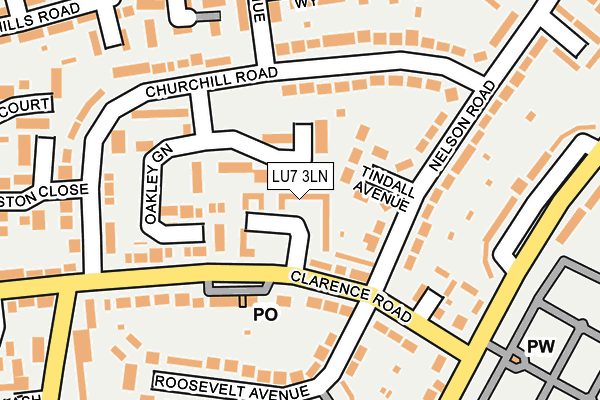 LU7 3LN map - OS OpenMap – Local (Ordnance Survey)