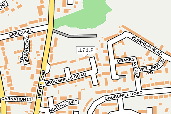 LU7 3LP map - OS OpenMap – Local (Ordnance Survey)