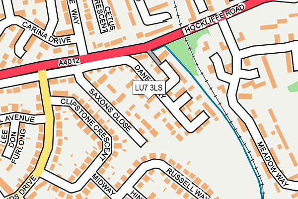 LU7 3LS map - OS OpenMap – Local (Ordnance Survey)