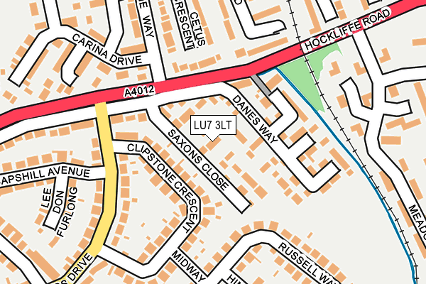 LU7 3LT map - OS OpenMap – Local (Ordnance Survey)