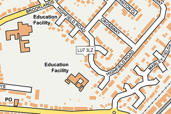 LU7 3LZ map - OS OpenMap – Local (Ordnance Survey)