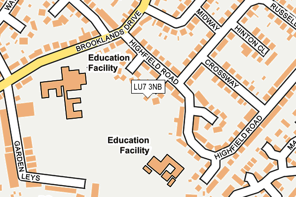 LU7 3NB map - OS OpenMap – Local (Ordnance Survey)