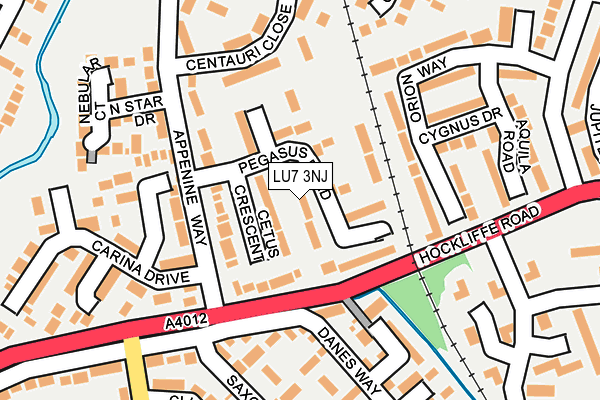 LU7 3NJ map - OS OpenMap – Local (Ordnance Survey)