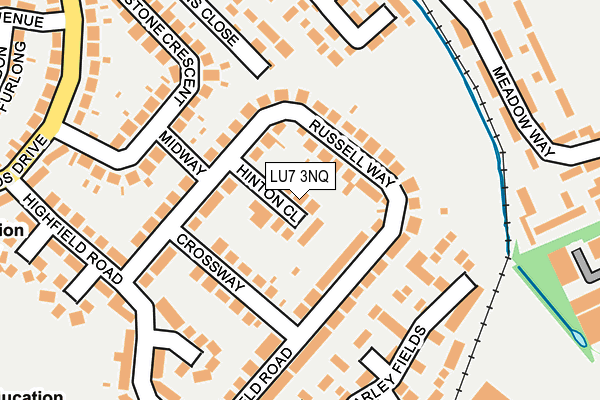 LU7 3NQ map - OS OpenMap – Local (Ordnance Survey)