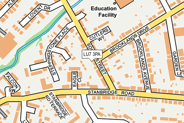 LU7 3PA map - OS OpenMap – Local (Ordnance Survey)
