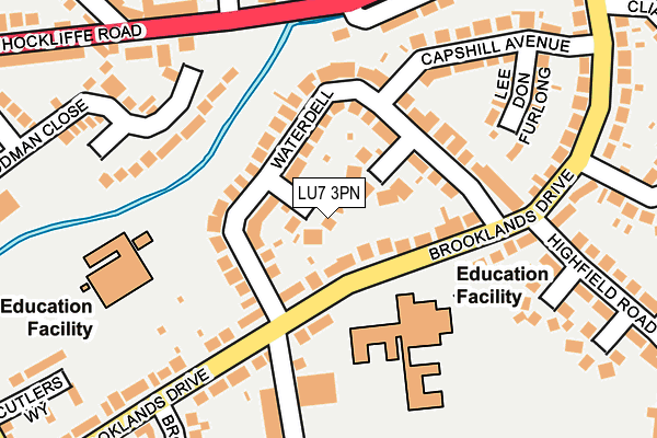 LU7 3PN map - OS OpenMap – Local (Ordnance Survey)