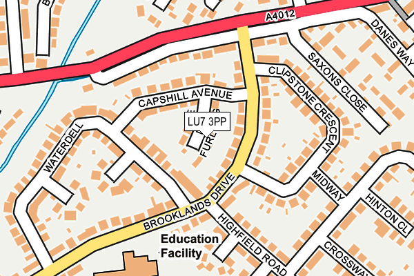 LU7 3PP map - OS OpenMap – Local (Ordnance Survey)