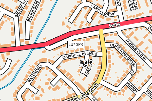 LU7 3PR map - OS OpenMap – Local (Ordnance Survey)