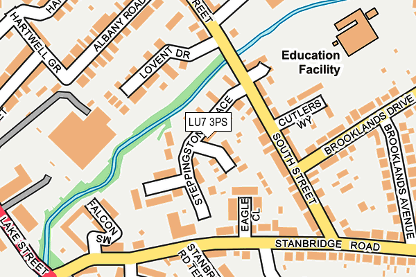 LU7 3PS map - OS OpenMap – Local (Ordnance Survey)