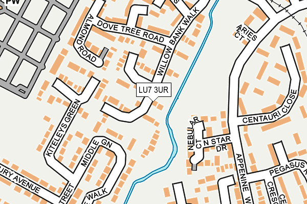 LU7 3UR map - OS OpenMap – Local (Ordnance Survey)