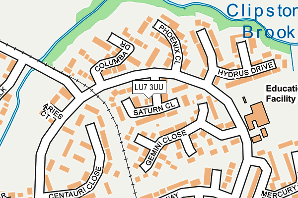 LU7 3UU map - OS OpenMap – Local (Ordnance Survey)