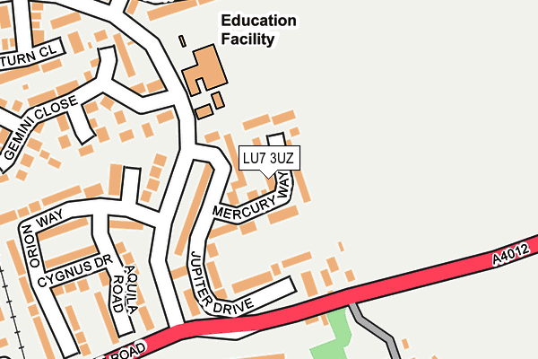 LU7 3UZ map - OS OpenMap – Local (Ordnance Survey)