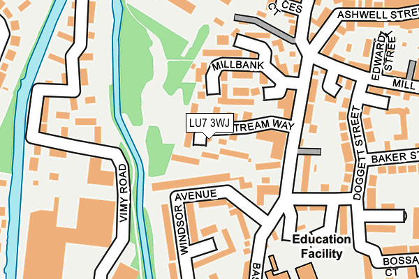 LU7 3WJ map - OS OpenMap – Local (Ordnance Survey)