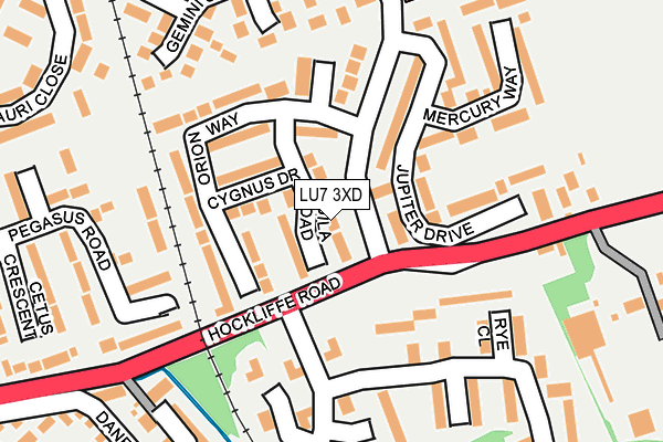 LU7 3XD map - OS OpenMap – Local (Ordnance Survey)