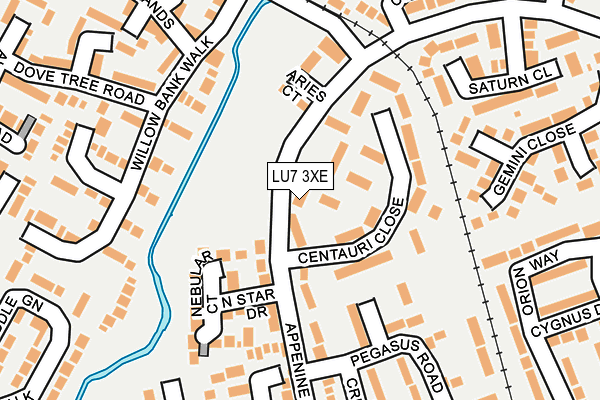 LU7 3XE map - OS OpenMap – Local (Ordnance Survey)