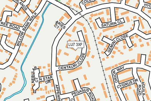 LU7 3XF map - OS OpenMap – Local (Ordnance Survey)