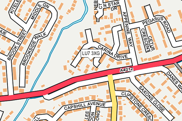 LU7 3XG map - OS OpenMap – Local (Ordnance Survey)