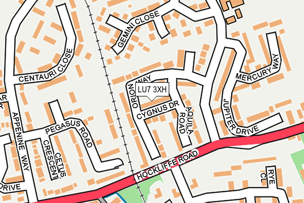 LU7 3XH map - OS OpenMap – Local (Ordnance Survey)