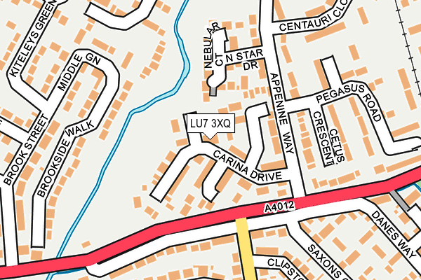 LU7 3XQ map - OS OpenMap – Local (Ordnance Survey)