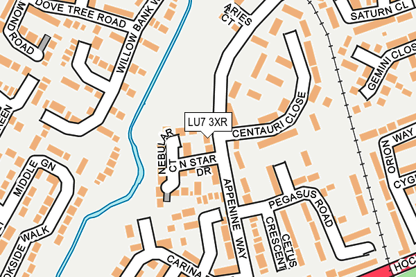 LU7 3XR map - OS OpenMap – Local (Ordnance Survey)