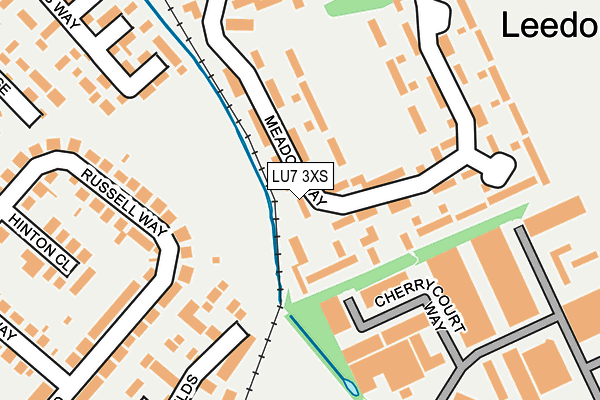 LU7 3XS map - OS OpenMap – Local (Ordnance Survey)