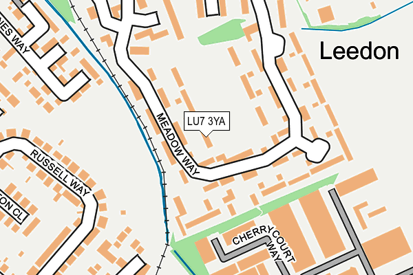 LU7 3YA map - OS OpenMap – Local (Ordnance Survey)