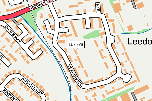 LU7 3YB map - OS OpenMap – Local (Ordnance Survey)