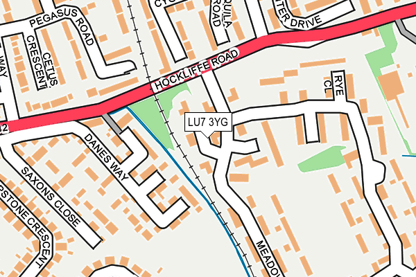 LU7 3YG map - OS OpenMap – Local (Ordnance Survey)