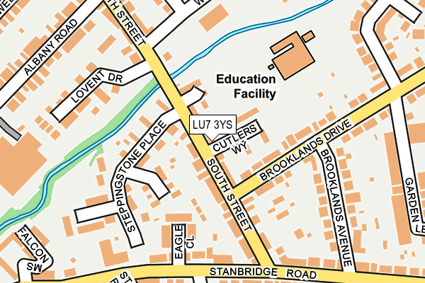 LU7 3YS map - OS OpenMap – Local (Ordnance Survey)