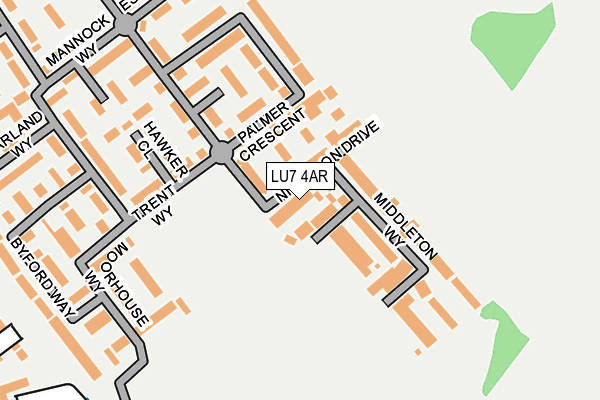 LU7 4AR map - OS OpenMap – Local (Ordnance Survey)