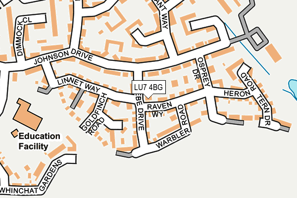 LU7 4BG map - OS OpenMap – Local (Ordnance Survey)