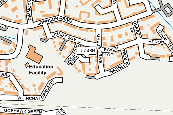 LU7 4BN map - OS OpenMap – Local (Ordnance Survey)