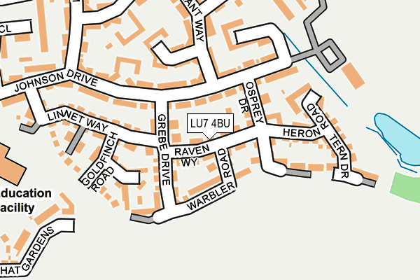 LU7 4BU map - OS OpenMap – Local (Ordnance Survey)