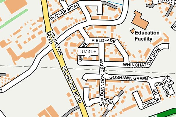 LU7 4DH map - OS OpenMap – Local (Ordnance Survey)