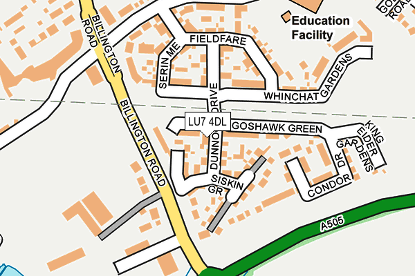 LU7 4DL map - OS OpenMap – Local (Ordnance Survey)