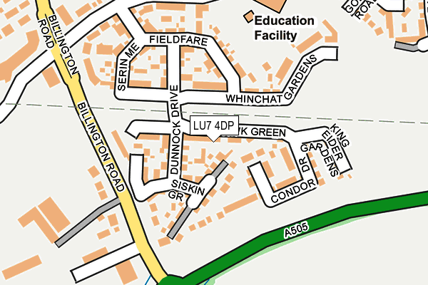 LU7 4DP map - OS OpenMap – Local (Ordnance Survey)