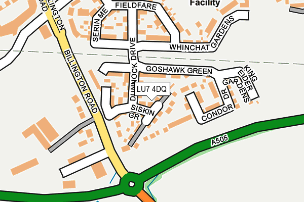 LU7 4DQ map - OS OpenMap – Local (Ordnance Survey)