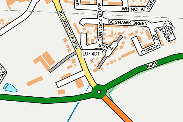 LU7 4DT map - OS OpenMap – Local (Ordnance Survey)