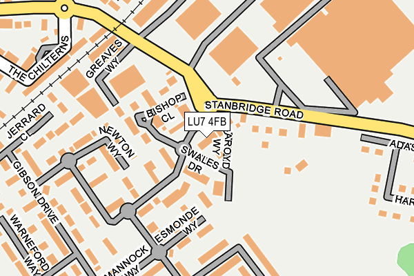 LU7 4FB map - OS OpenMap – Local (Ordnance Survey)