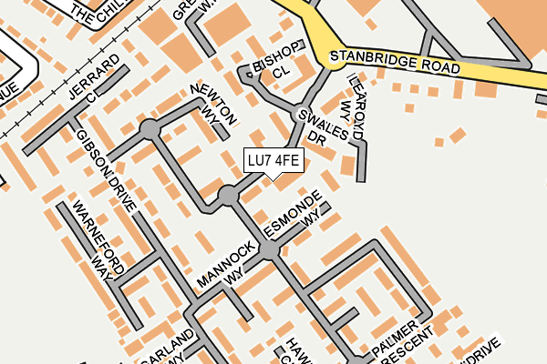 LU7 4FE map - OS OpenMap – Local (Ordnance Survey)