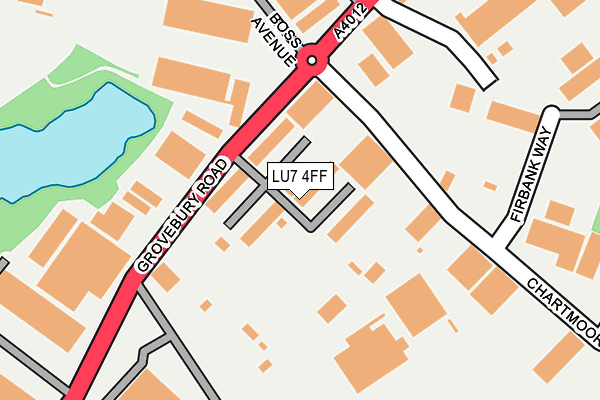 LU7 4FF map - OS OpenMap – Local (Ordnance Survey)