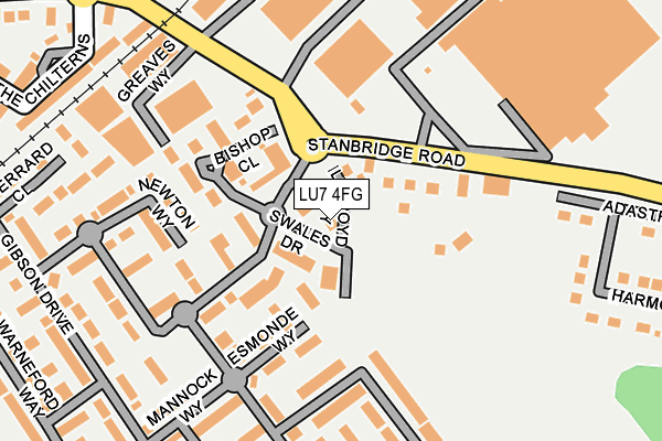 LU7 4FG map - OS OpenMap – Local (Ordnance Survey)